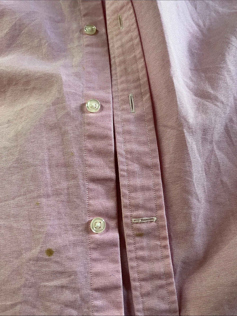 Ralph Lauren Pink Button-Down Shirt White Collar Cotton Embroidered Size 6 - Picture 7 of 9